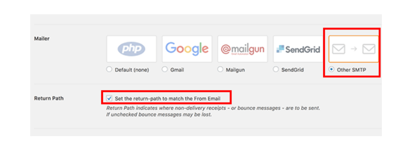 Cách gửi Email Wordpress dùng SMTP Server? return-path