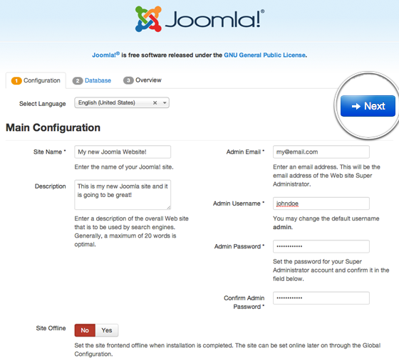 Hướng dẫn cài đặt Joomla 3 trên hosting 10