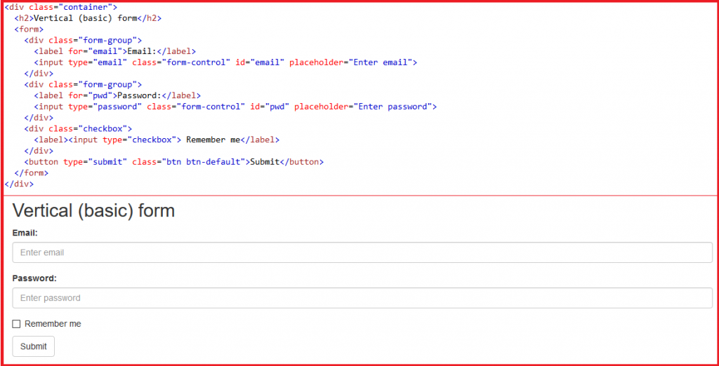 Bootstrap Form – Biểu mẫu Bootstrap