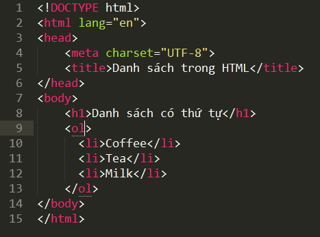 Danh sách trong HTML (ul, ol) danh-sach-co-thu-tu-trong-html