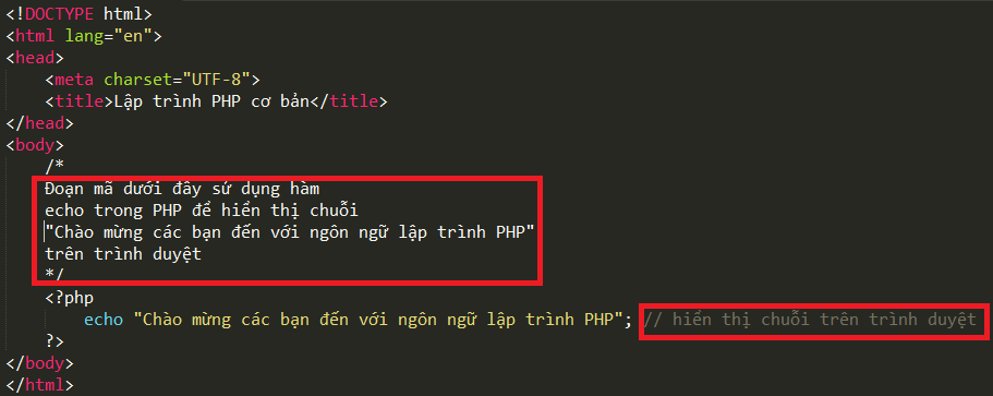Lập trình PHP cơ bản php_comment