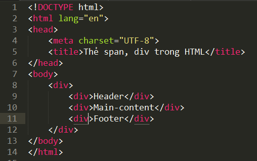 Thẻ span và thẻ div trong HTML the-div-chua-style-trong-html