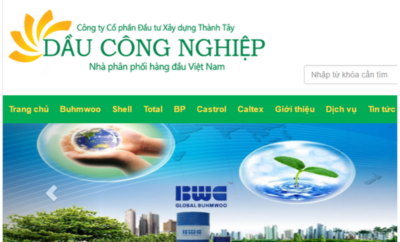 Hình ảnh giao diện của trang web Daucongnghiep.vn