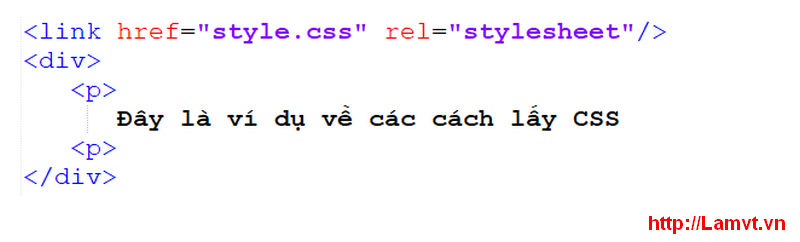 Cú pháp CSS (Syntax CSS) link-css