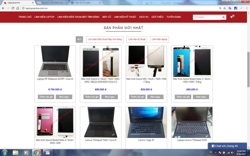 Laptopcentre: Nhà cung cấp linh kiện chuyên nghiệp website-lap-top-cen-tre