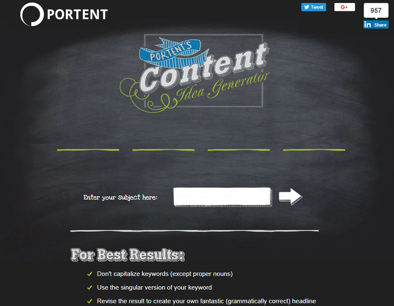 10101 Công cụ thần thánh tạo ý tưởng tiêu đề bài viết Content-Idea-Generator-by-Portent