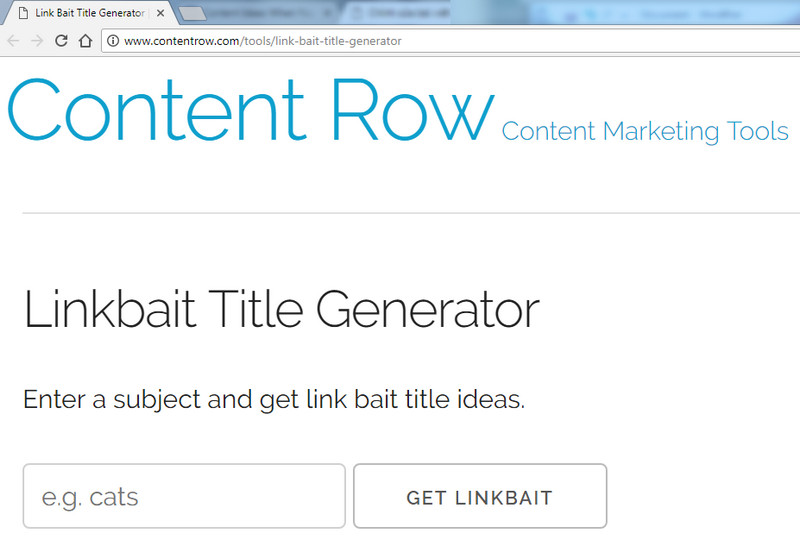 10101 Công cụ thần thánh tạo ý tưởng tiêu đề bài viết Content-Row’s-Link-Bait-Title-Generator