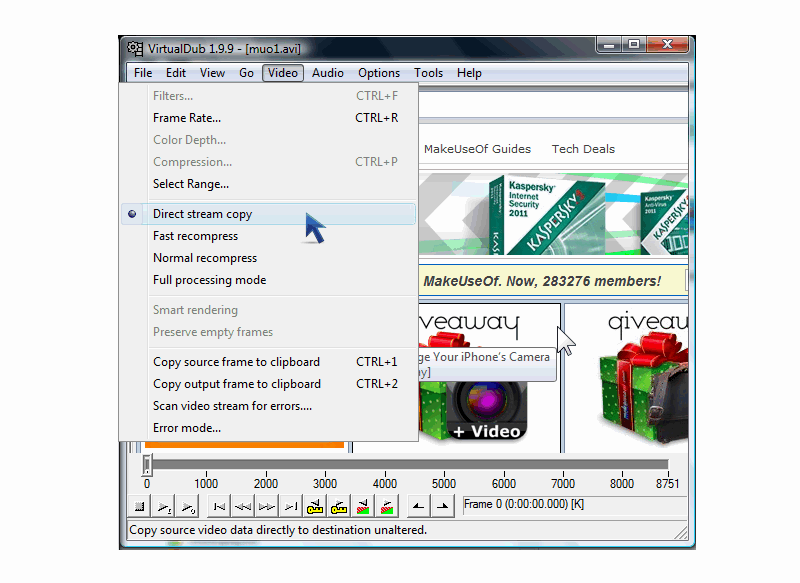 Virtualdub phần mềm chỉnh sửa video Cực đỉnh cho Youtube Miễn phí tach-files