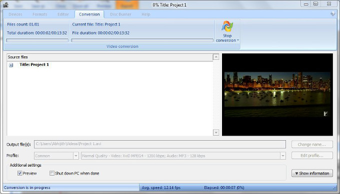 Tạo và chỉnh sửa video trong vài giây với phần mềm VSDC Video Editor exporting-project