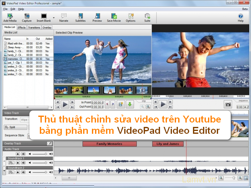 Phần mềm chỉnh sửa Video trên Youtube VideoPad Video Editor videopad-masters-edition