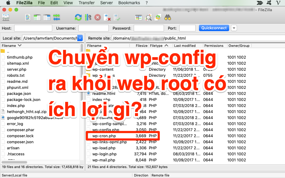 Chuyển wp-config ra khỏi web root có ích lợi gì? wp-config