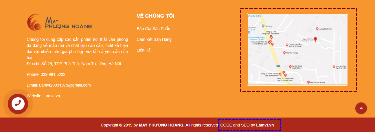 Thiết kế Website Xưởng May mặc Thời trang mayphuonghoang.vn web-may-5