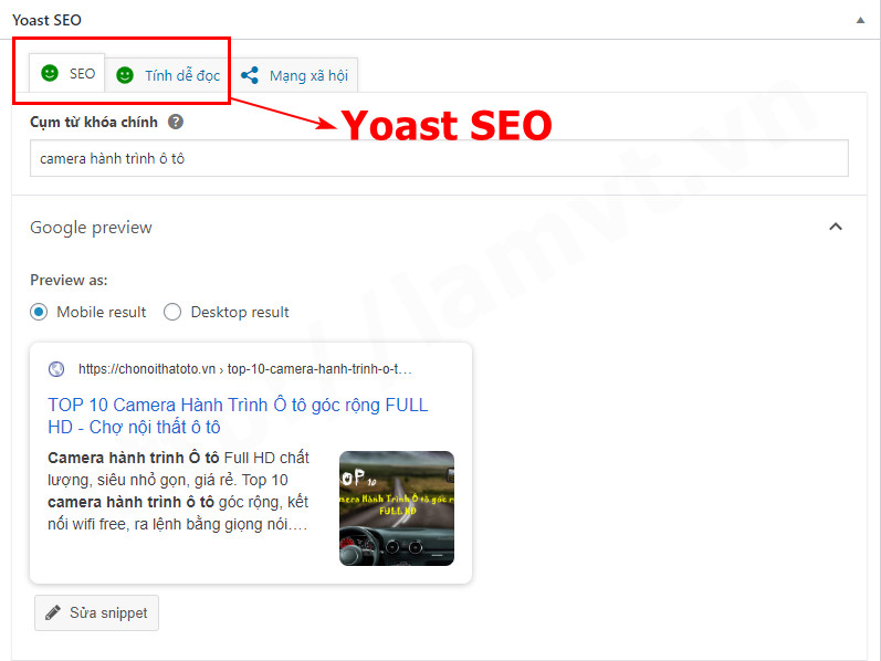 Cách Viết Content đạt SEO [màu xanh] SEO by Yoast WordPress viet-content-1